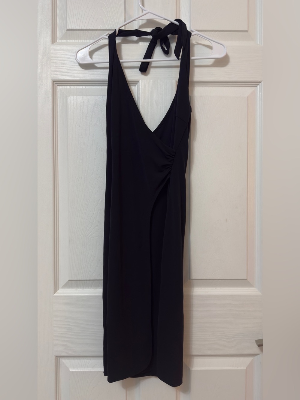 Express Black mini tie back neck Dress